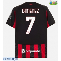 AC Milan Santiago Gimenez #7 Hjemmedrakt 2025-26 Kortermet